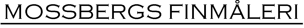 Logo mossbergs finmåleri